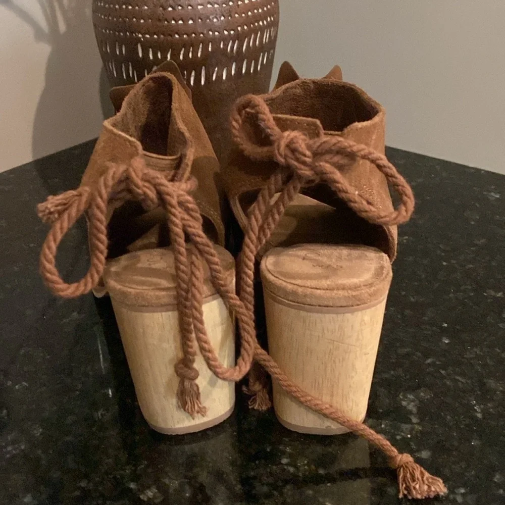 Tom’s Chocolate Suede Sandals
